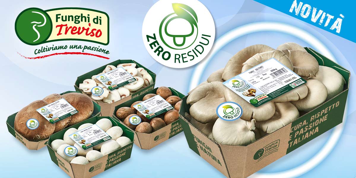 O.P Consorzio Funghi di Treviso amplia la linea "Zero Residui"